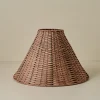 VND6475 StyleCraft Home Collection Tapered Rattan Lamp Shade