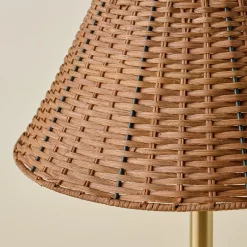 VND6475 StyleCraft Home Collection Tapered Rattan Lamp Shade