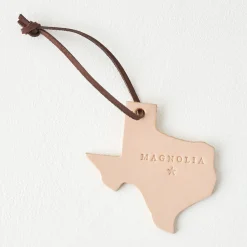 VND3296 Labworx Core, LLC Texas Magnolia Leather Ornament