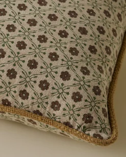 VND8009 Jaipur Arts Thea Clay Block Print Pillow w/ insert, 12x16