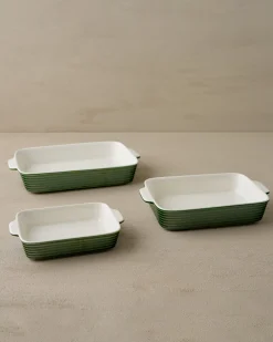 VND7817 FOXSTONE DEVELOPMENT CO.,LTD The Cottage Collection Forest Green Baking Dish Set of Three