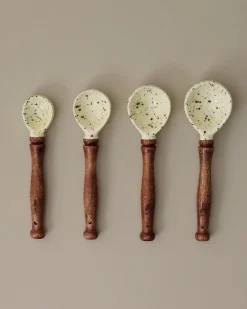 VND6715 VENUS IMPEX The Cottage Collection Green Speckle Measuring Spoons
