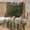 VND8328 FA HOME AND APPAREL PVT LTD Townes Winter Moss Pillow