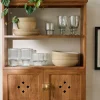 VND7974 Guru Creations Vaughn Antiqued Wood Shelf with Doors
