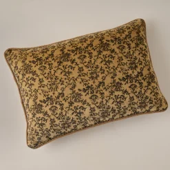 VND8009 Jaipur Arts Velvet Amber Vines Lumbar Pillow