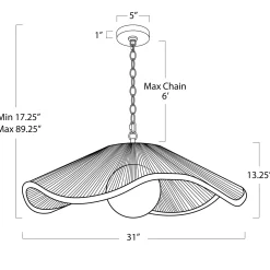 VND7751 Regina Andrew Design Inc Venus Pendant