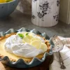 VND7018 Makerspalm, LLC Vintage Blue Scalloped Pie Dish