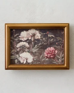 VND0164 Creative Co-op Inc Vintage Botanicals in Bloom Framed Art