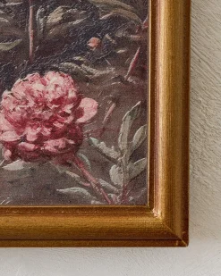VND0164 Creative Co-op Inc Vintage Botanicals in Bloom Framed Art