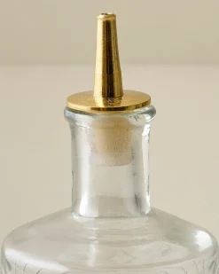 VND0018 Be Home Vintage-Inspired Etched Glass Bottle