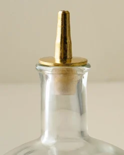 VND0018 Be Home Vintage-Inspired Etched Glass Bottle