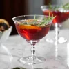 VND8399 Beijing Housewares Industries Ltd Vintage-Inspired Etched Glass Coupe