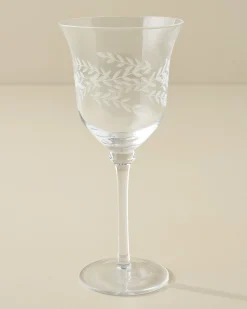 VND8399 Beijing Housewares Industries Ltd Vintage-Inspired Etched Glass Wine Glass