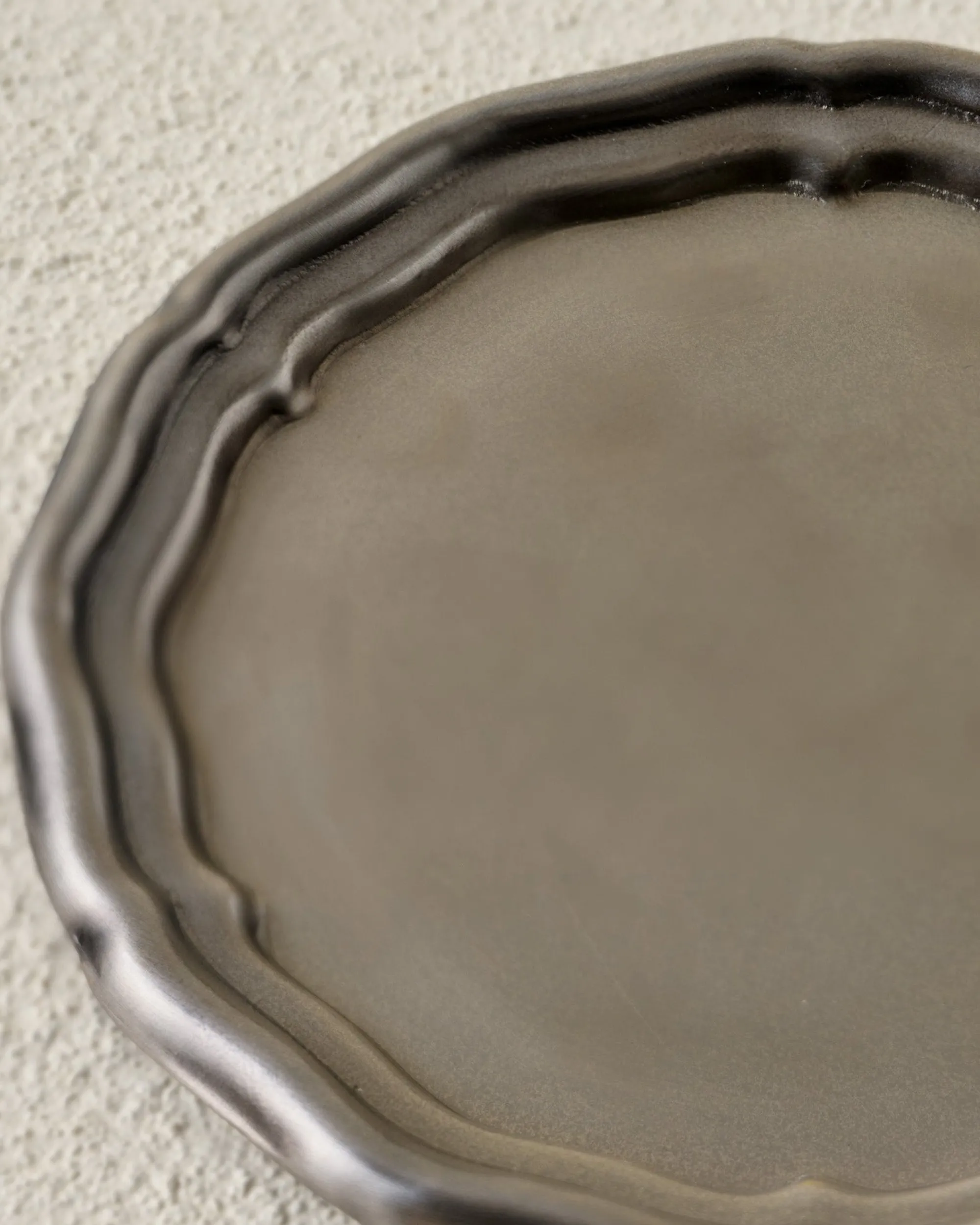 VND7371 True Home Decor Pvt Ltd Vintage-Inspired Pewter Coaster Set