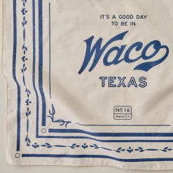 VND8387 Trail Hankie Inc Waco, Texas White Bandana