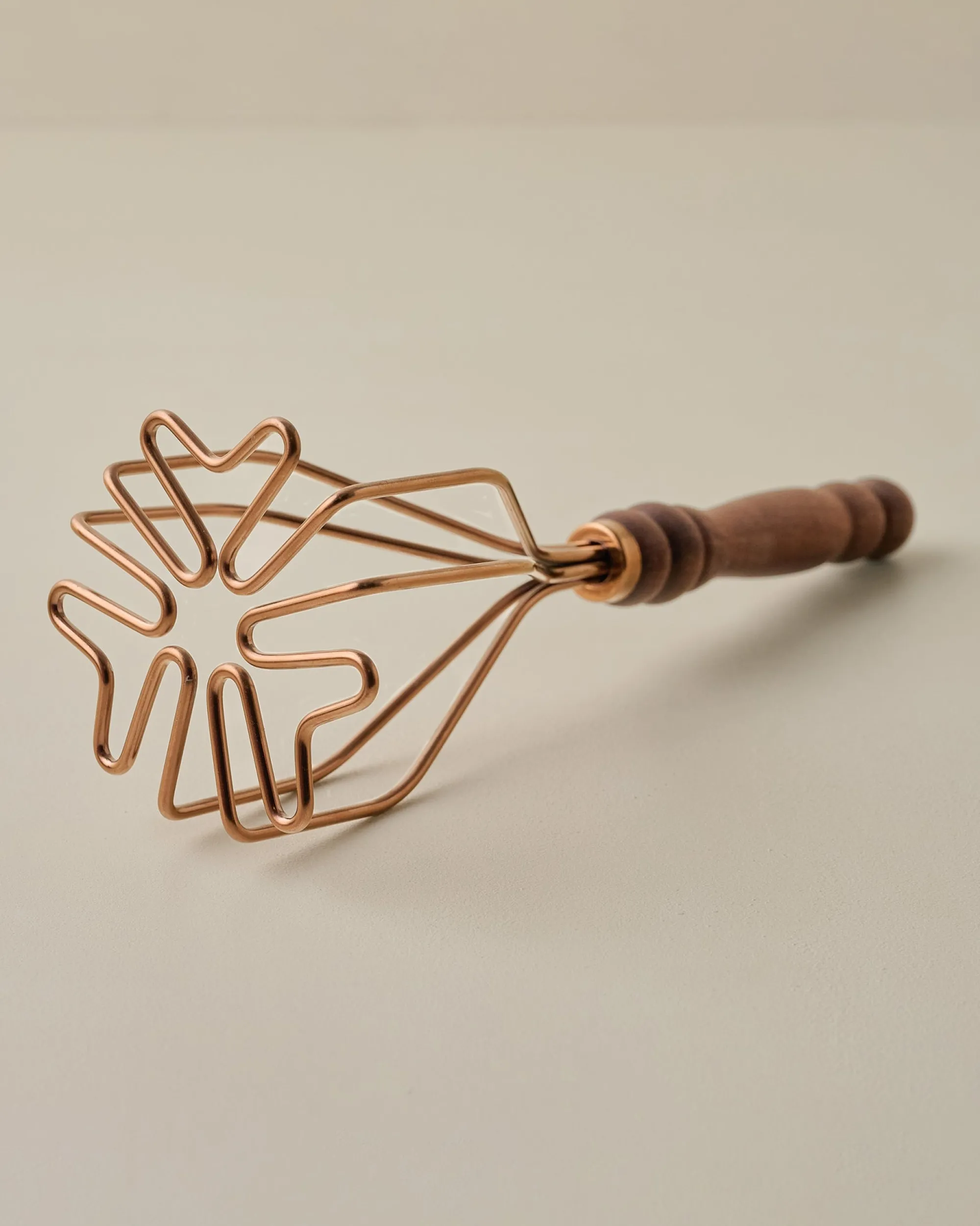 VND6290 Dayglow LLC Walnut Handle Copper Potato Masher