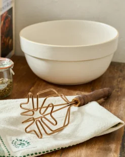 VND6290 Dayglow LLC Walnut Handle Copper Potato Masher