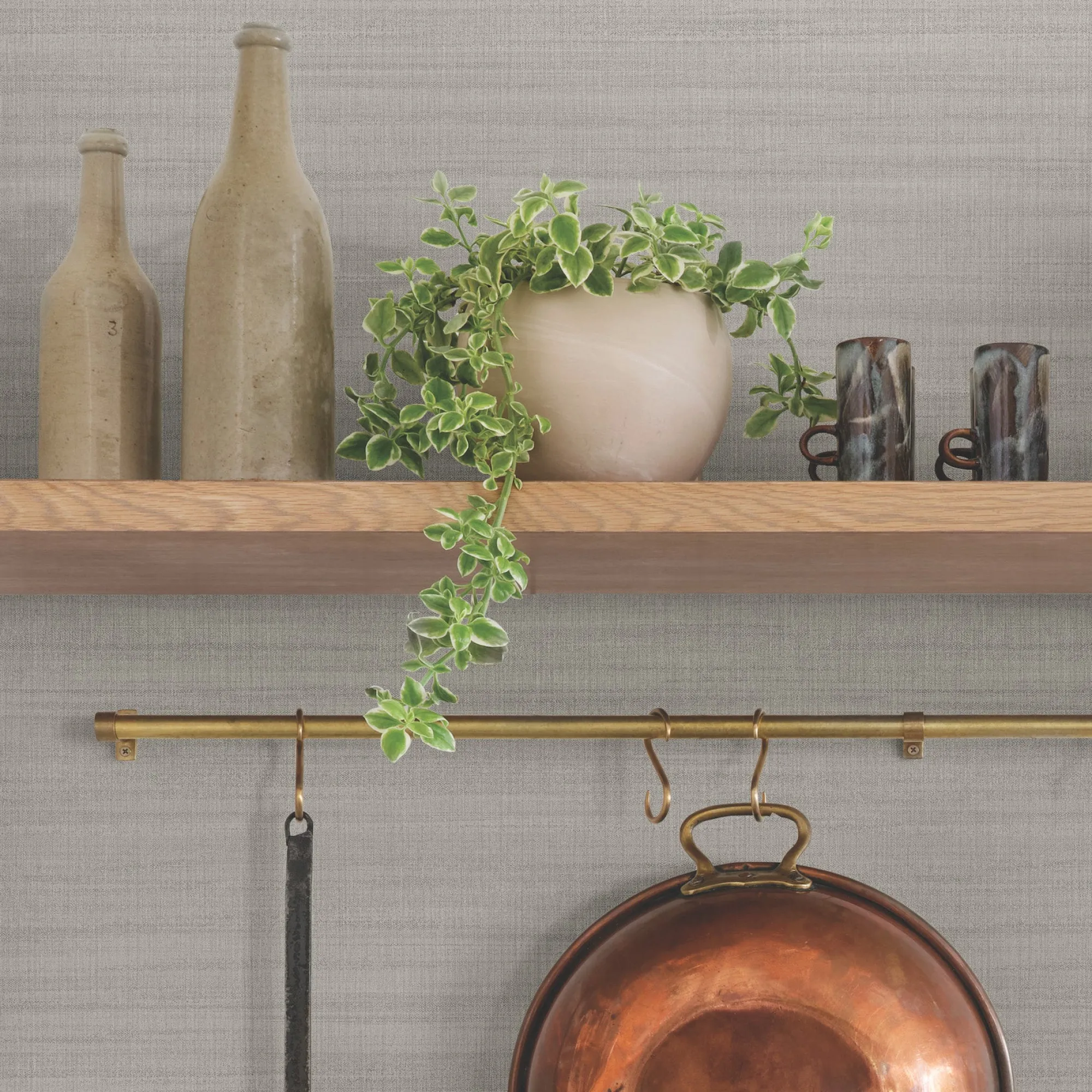 VND2730 York Wallcoverings Washed Linen Wallpaper