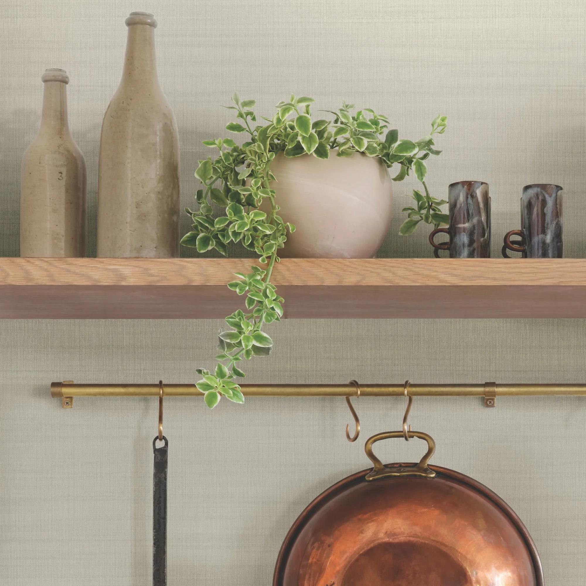 VND2730 York Wallcoverings Washed Linen Wallpaper