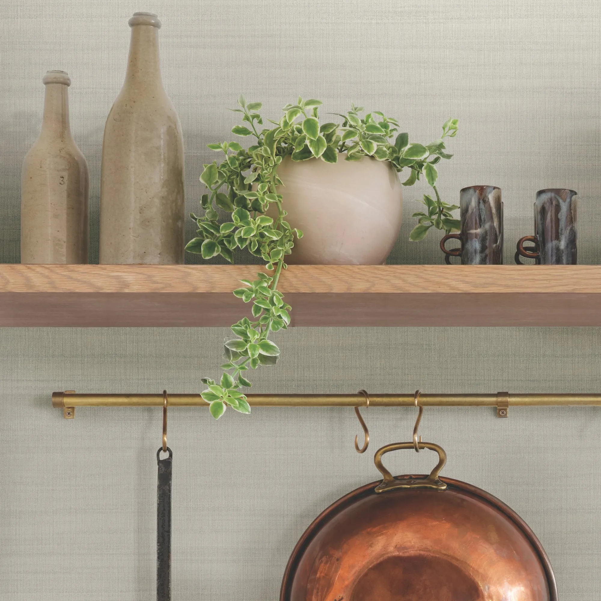VND2730 York Wallcoverings Washed Linen Wallpaper