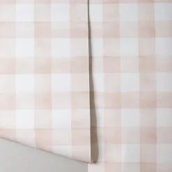 VND2730 York Wallcoverings Watercolor Check Wallpaper