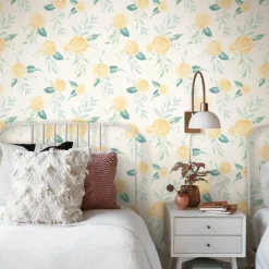 VND2730 York Wallcoverings Watercolor Roses Wallpaper