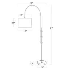 VND7751 Regina Andrew Design Inc Watson Arc Floor Lamp