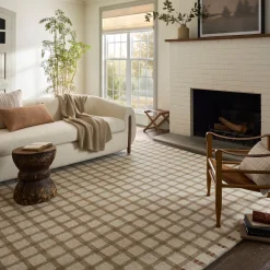 VND0086 Loloi Inc Waylon Natural Rust Rug