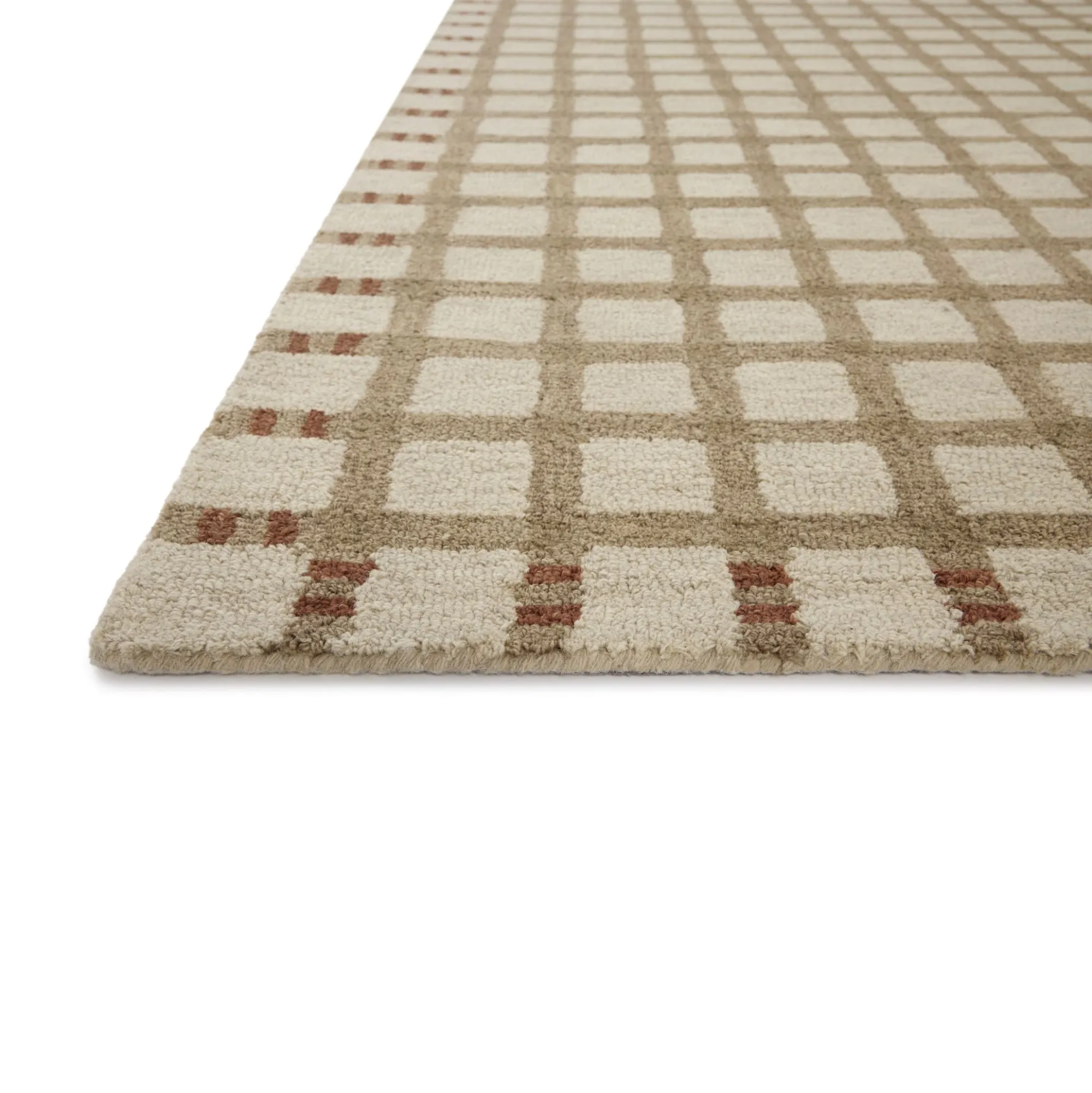 VND0086 Loloi Inc Waylon Natural Rust Rug
