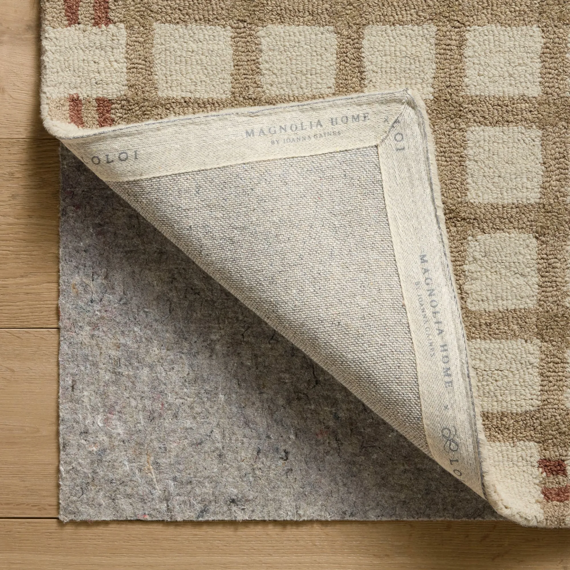 VND0086 Loloi Inc Waylon Natural Rust Rug