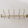 VND7372 ACUBE KRAFT PVT LTD Webster Antique Brass Hook Rack