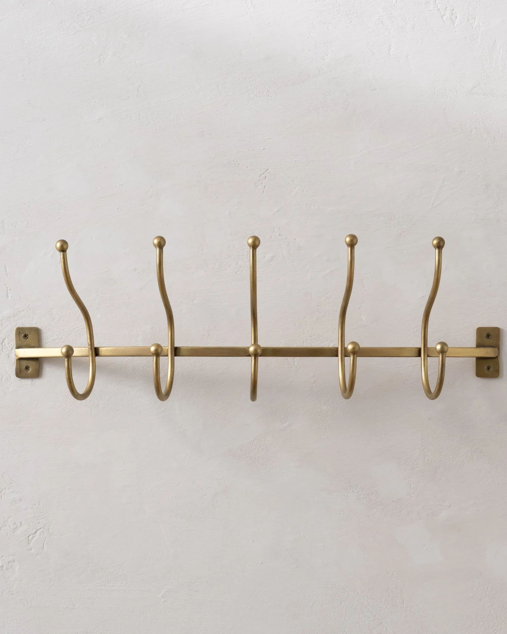 VND7372 ACUBE KRAFT PVT LTD Webster Antique Brass Hook Rack