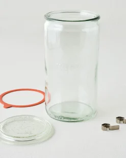 VND7207 Glashaus Inc. Weck 974 1 1/2 L Cylindrical Jar