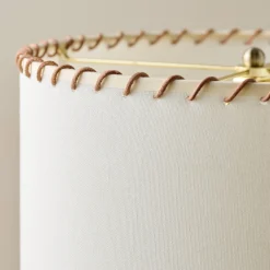 VND6475 StyleCraft Home Collection Whipstitch Drum Shade