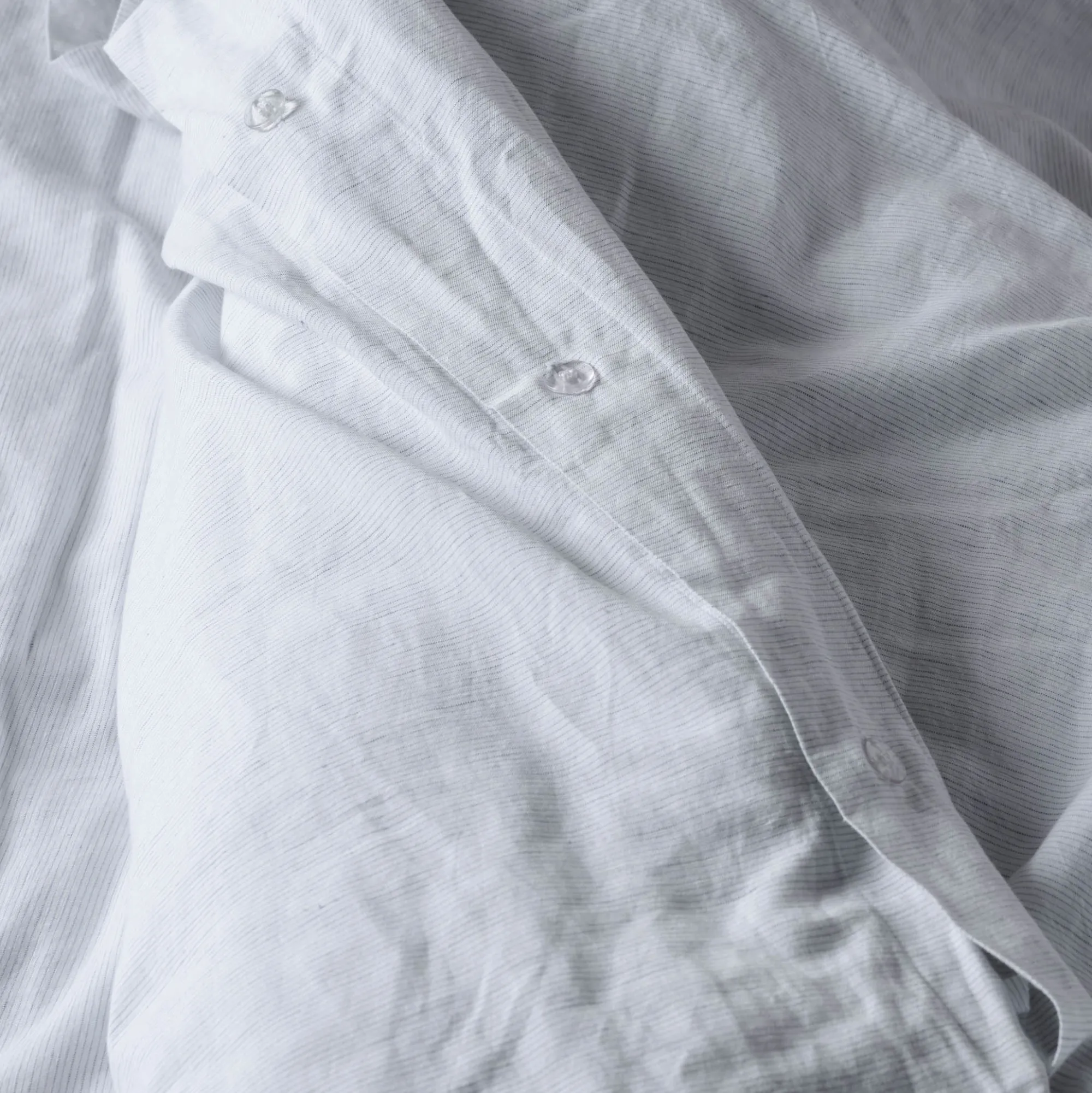 VND6325 The Airtex Group White Stripe Linen Cotton Duvet Cover