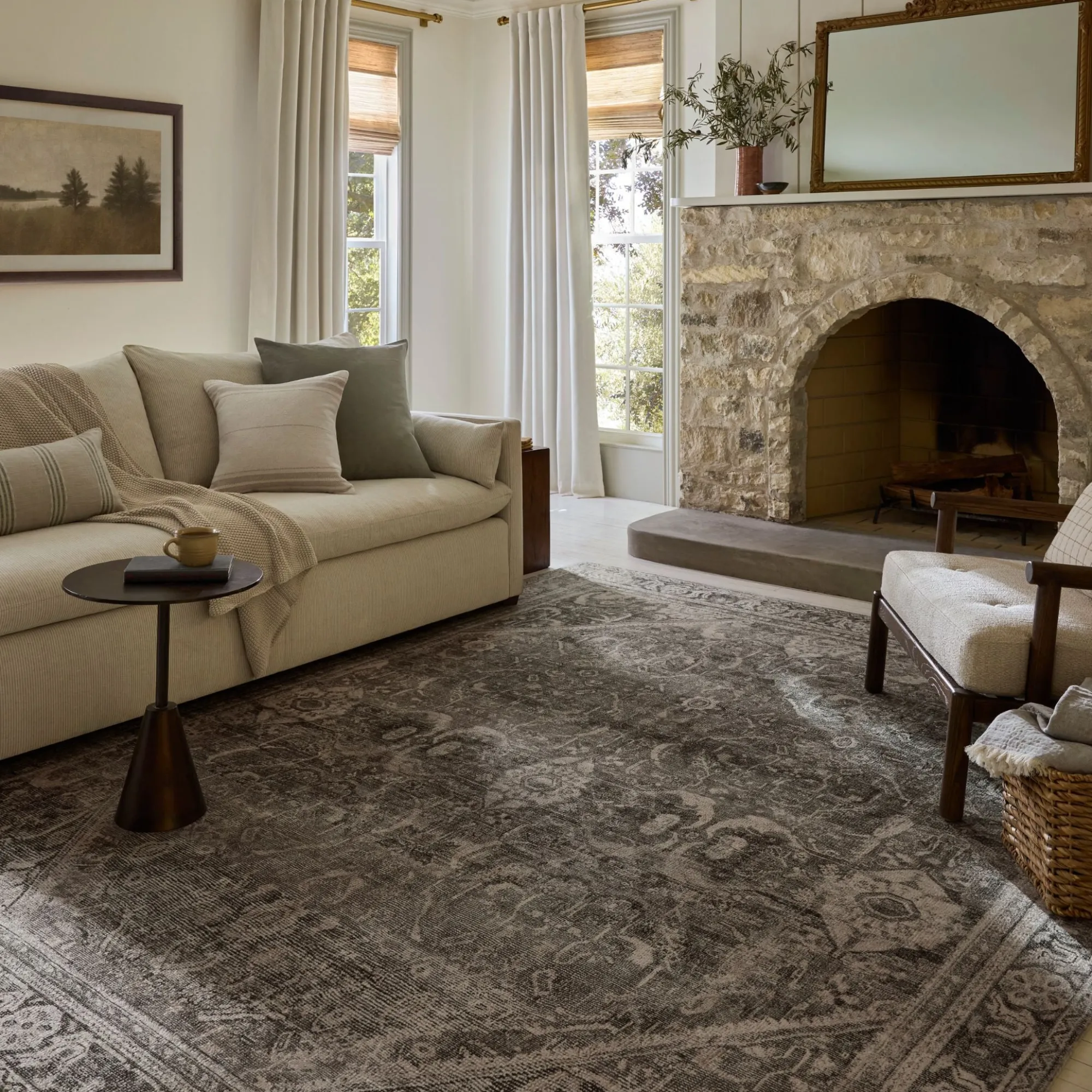 VND0086 Loloi Inc Wimberly Ink Bone Rug