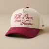 VND8557 Rustler Hat Co. With Love From Texas Trucker Hat