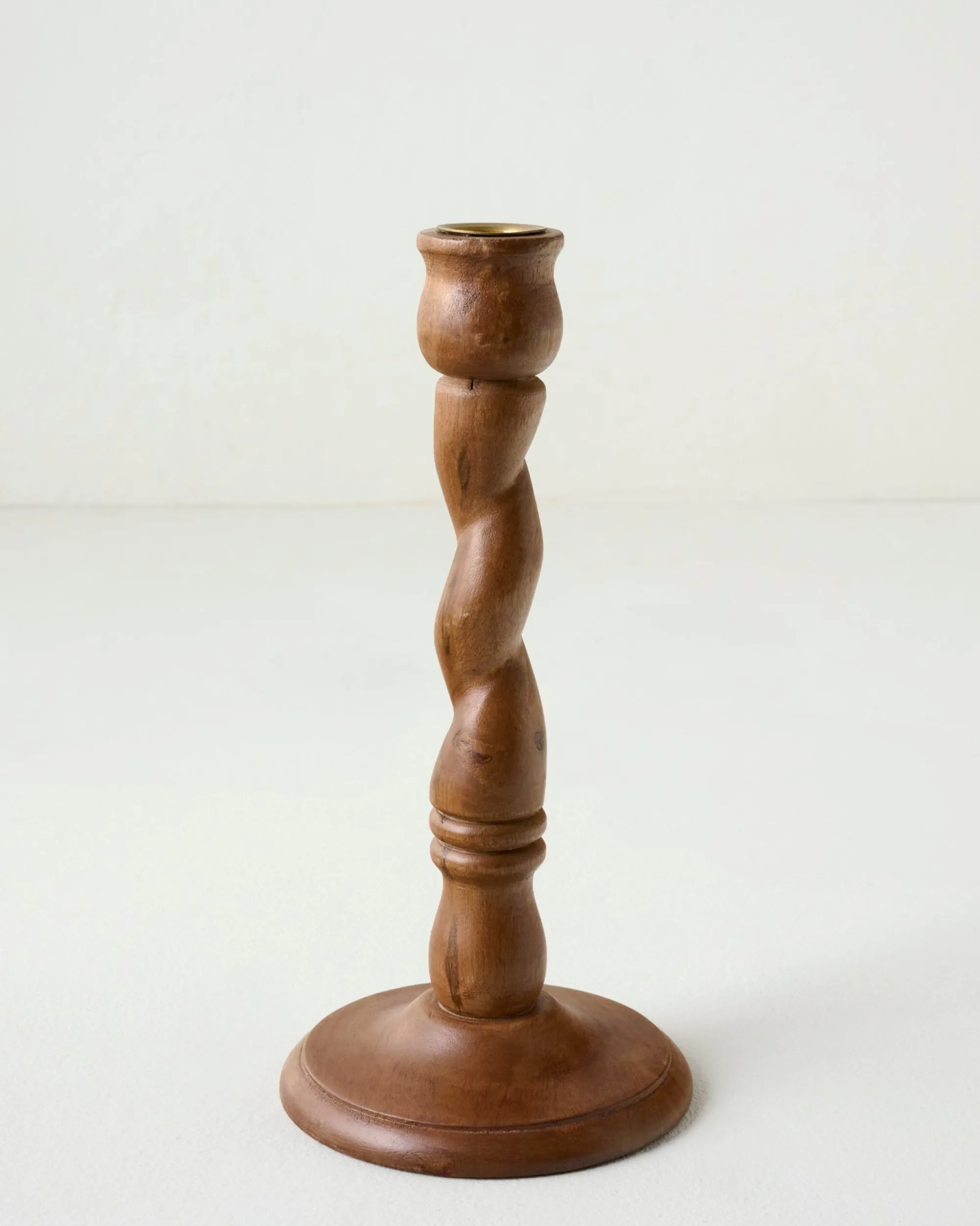 VND7974 Guru Creations Wooden Barley Twist Taper Holder