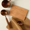 VND0556 Wordsmith Wood Shop Wooden Recipe Card (Chocolate Chip Cookies)