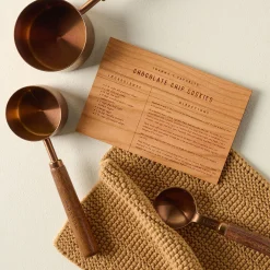 VND0556 Wordsmith Wood Shop Wooden Recipe Card (Chocolate Chip Cookies)