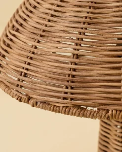 VND7018 Makerspalm, LLC Woodland Rattan Table Lamp