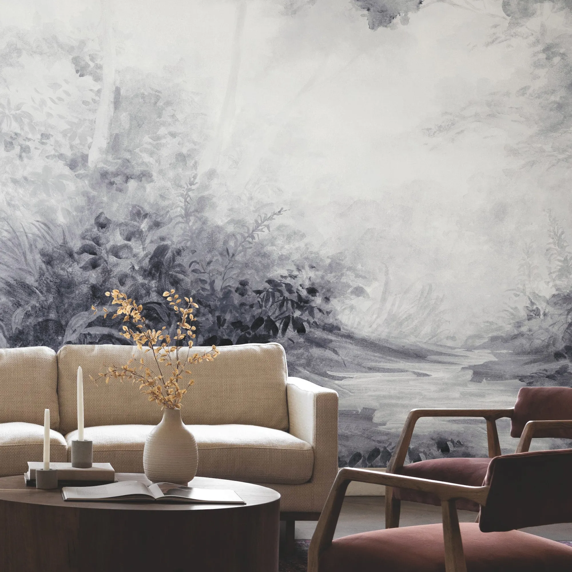 VND2730 York Wallcoverings Woodlands Mural Wallpaper