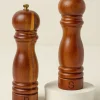 VND0164 Creative Co-op Inc Wood Salt & Pepper Grinder Set