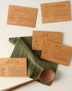 VND0556 Wordsmith Wood Shop Wooden Recipe Card